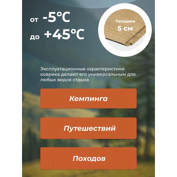 Туристический коврик Sundays ZC-SIM006 5см (коричневый), фото , изображение 6