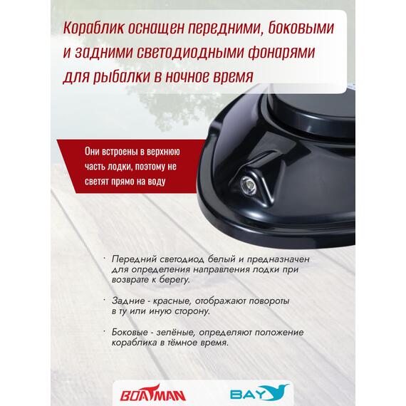 Прикормочный кораблик Boatman Actor Sonar Black, фото , изображение 3