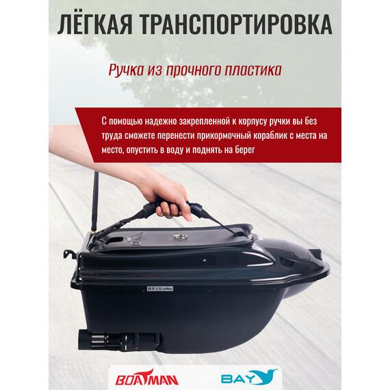 Прикормочный кораблик Boatman Actor Plus GPS Black, фото , изображение 4