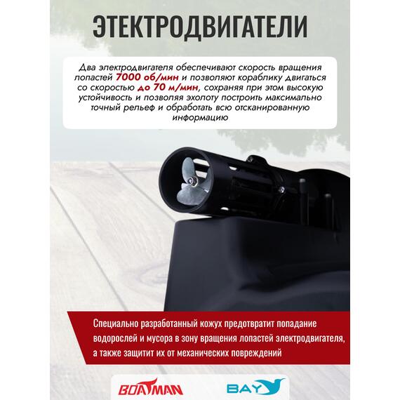 Прикормочный кораблик Boatman Actor Plus Sonar Carbon, фото , изображение 8