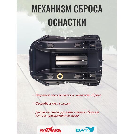 Прикормочный кораблик Boatman Leader Pro Carbon, фото , изображение 9