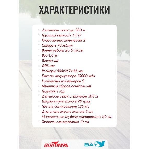 Прикормочный кораблик Boatman Actor Sonar Black, фото , изображение 9