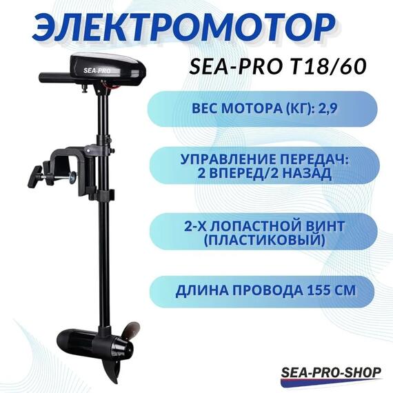 Электромотор транцевый Sea-Pro T18/60, фото 