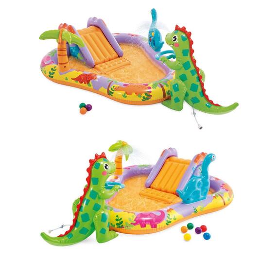 56139 Игровой центр парк динозавров Intex 201 х 157 х 69 см, фото , изображение 5