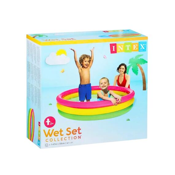 57422 Надувной бассейн Intex Радуга, 147 х 33 см, от 2 лет, фото , изображение 7