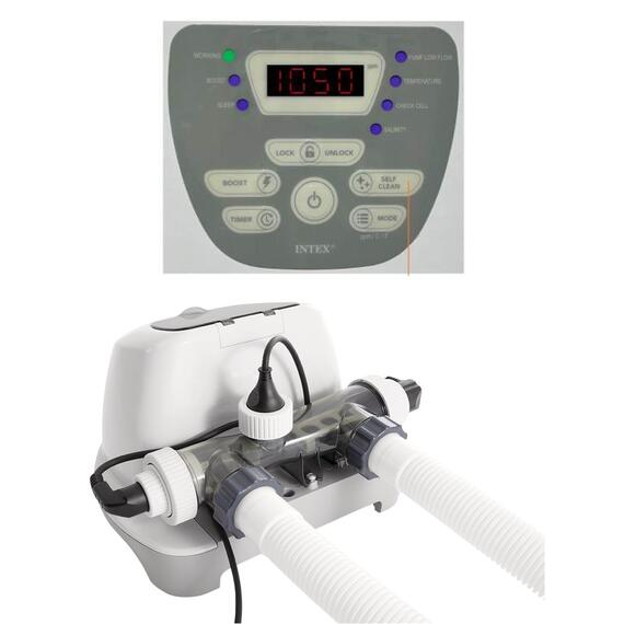 26688 Система санобработки воды в бассейне Intex Krystal clear saltwater 230 вольт, фото , изображение 6