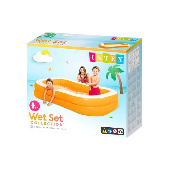 57181 Бассейн надувной Intex Мандарин, 229 х 147 х 46 см, от 3 лет, фото , изображение 9