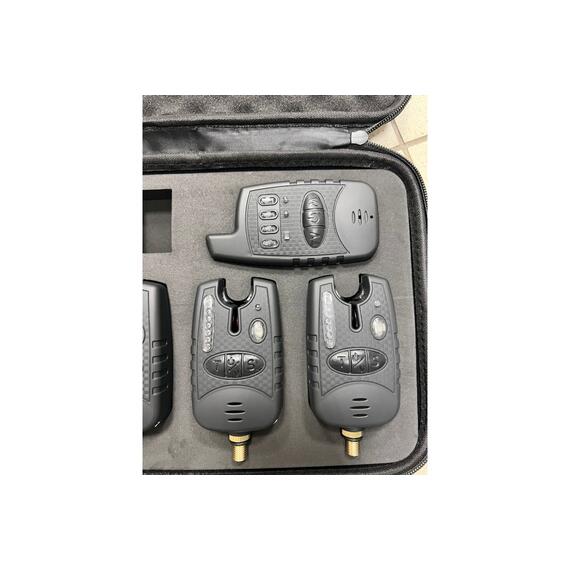 Набор сигнализаторов поклевки с пейджером Bison JY-37-4 (4+1), Цвет: черный, Комплектация: 4 сигнализатора+1 рация, фото , изображение 4