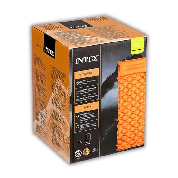 64098 Туристический матрас Intex 71х191х11см, однокамерный, фото , изображение 9