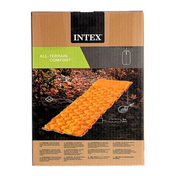 64098 Туристический матрас Intex 71х191х11см, однокамерный, фото , изображение 10