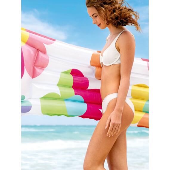 59720 Надувной матрас стильный Intex, Размер: 183 х 69 см, Расцветка: цветы, фото , изображение 4