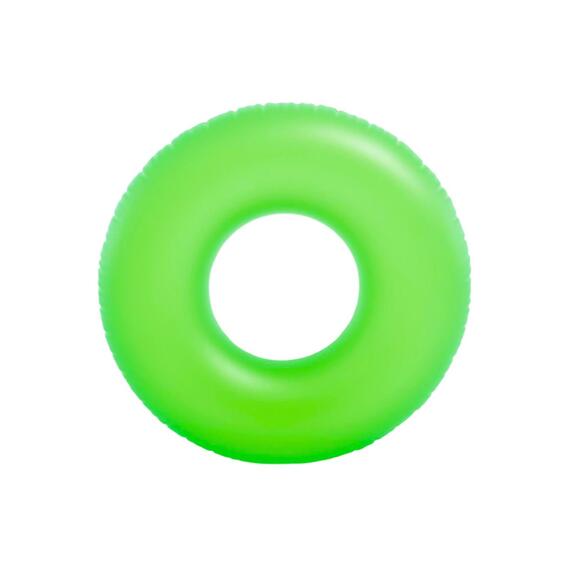 59262 Неоновый надувной круг Intex, Цвет: зеленый, Размер: 91см, фото , изображение 4