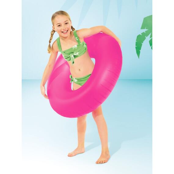 59262 Неоновый надувной круг Intex, Цвет: розовый, Размер: 91см, фото , изображение 3