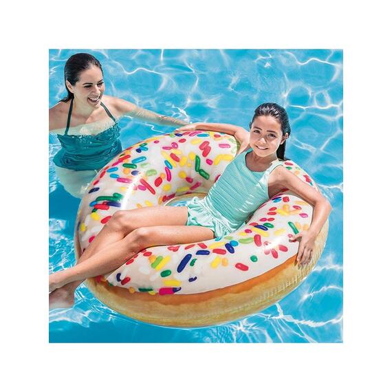 56263 Круг для плавания Intex Пончик с разноцветной посыпкой, фото , изображение 5