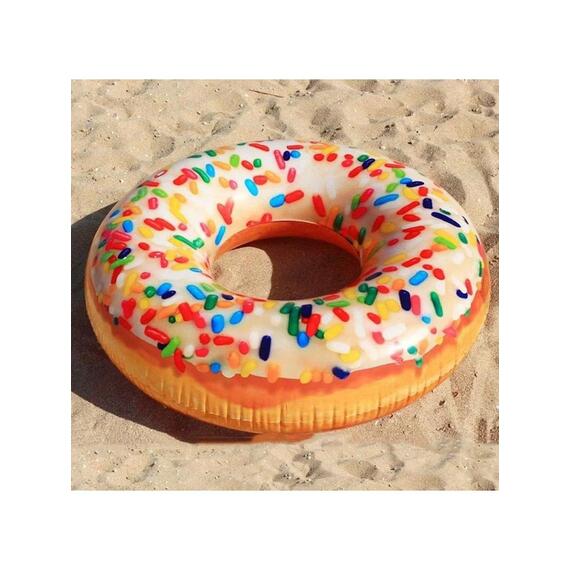 56263 Круг для плавания Intex Пончик с разноцветной посыпкой, фото , изображение 3