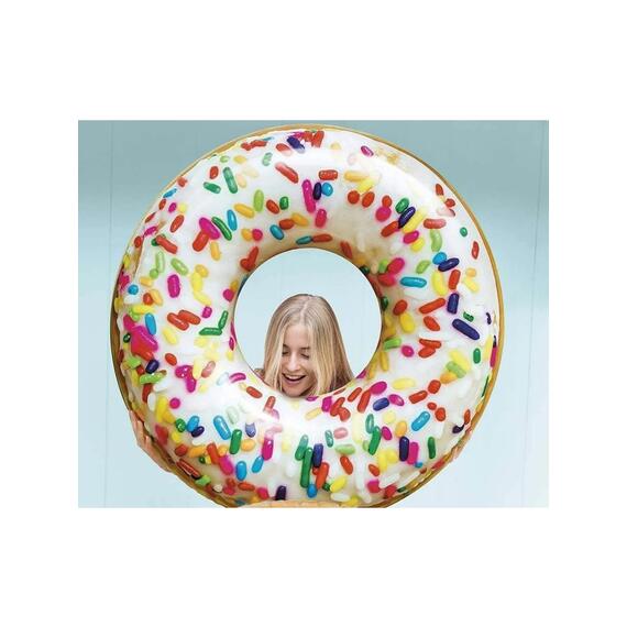 56263 Круг для плавания Intex Пончик с разноцветной посыпкой, фото , изображение 6