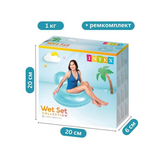 58889 Надувное кресло Intex 137х122 см, фото , изображение 7