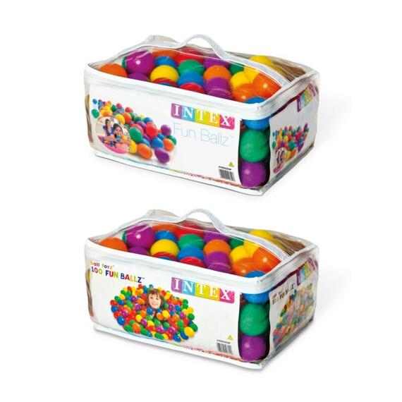 49602 Пластиковые мячи Intex 6,5 см, 100 шт, от 2 лет, фото , изображение 3