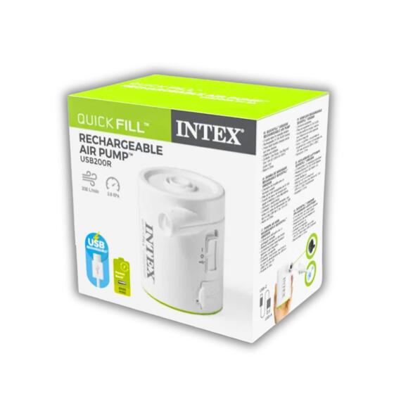 66637 Насос электрический перезаряжаемый Intex Quick Fill USB, (200л/мин), фото , изображение 15