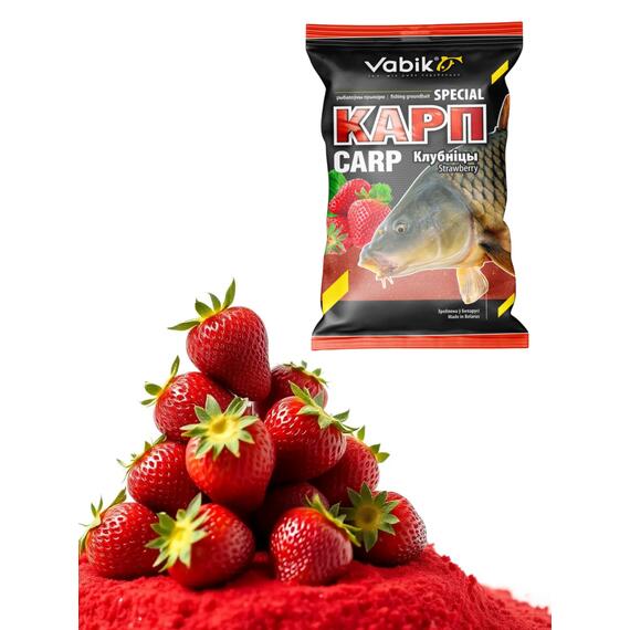 Прикормка Vabik SPECIAL Карп Клубника 1кг, фото , изображение 6