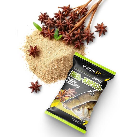Прикормка Vabik SPECIAL Линь-карась Анис 1кг, фото , изображение 6