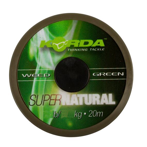 Поводковый материал KORDA Super Natural Weedy Green 18lb 20м, фото , изображение 2