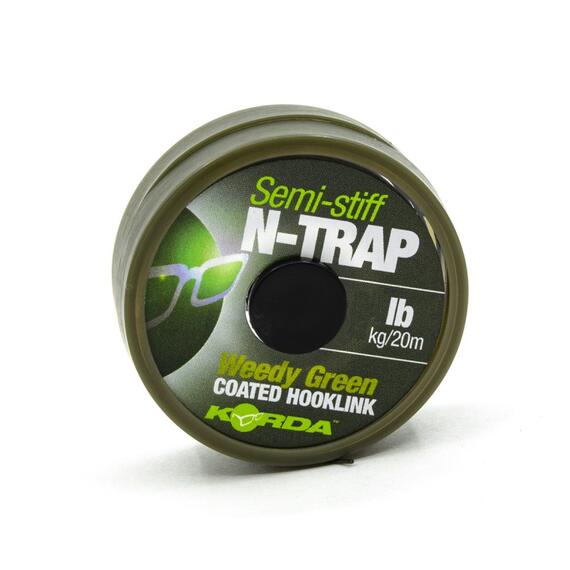 Поводковый материал KORDA N-Trap Semi-stiff 20lb Weedy Green, фото , изображение 2