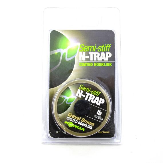 Поводковый материал KORDA N-Trap Semi-stiff 20lb Gravel, фото 