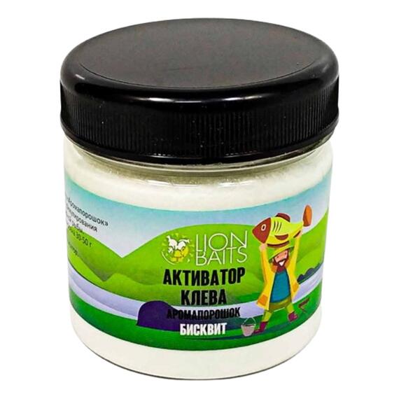 Lion Baits Активатор клева Аромапорошок "Бисквит" 100гр, Вкус: Бисквит, Расцветка: белый, фото , изображение 5