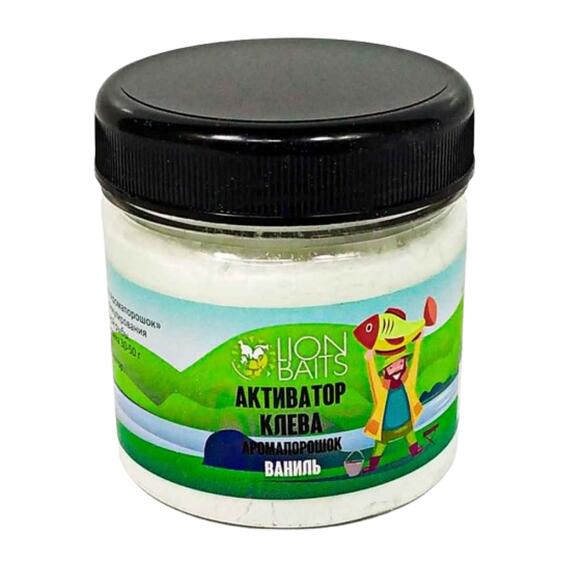 Lion Baits Активатор клева Аромапорошок "Ваниль" 100гр, Вкус: ваниль, Расцветка: белый, фото , изображение 5