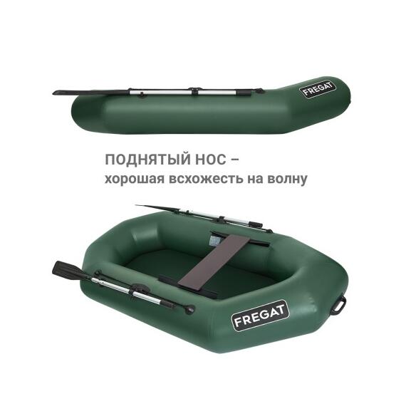 Надувная лодка Фрегат М-11 Оптима (240 см) Зеленый, фото , изображение 5