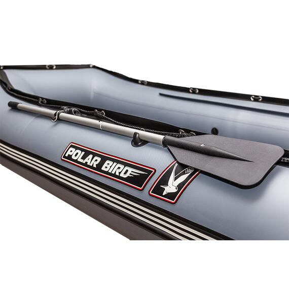 Надувная лодка Polar Bird 385M NEW Merlin Кречет (стеклокомпазит) черный красный, Расцветка: красный-черный, фото , изображение 3