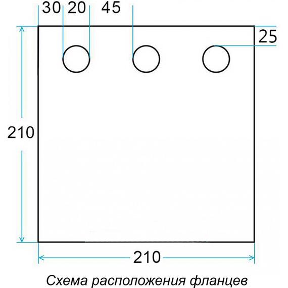 Дно гидро-термоизоляционное ЛОТОС КУБ 3 (210х210) с фланцами, Размер (см): 210х210, Водостойкость дна (мм в.ст.): полная 100% герметизация, Отверстия под лунки в полу: 3 шт., в сборе с фланцами, фото , изображение 12