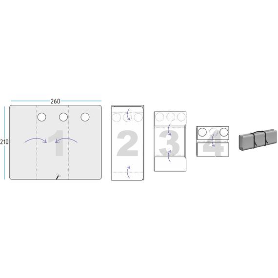 Дно гидро-термоизоляционное ЛОТОС КУБ 4 (260х210) с фланцами, фото , изображение 3