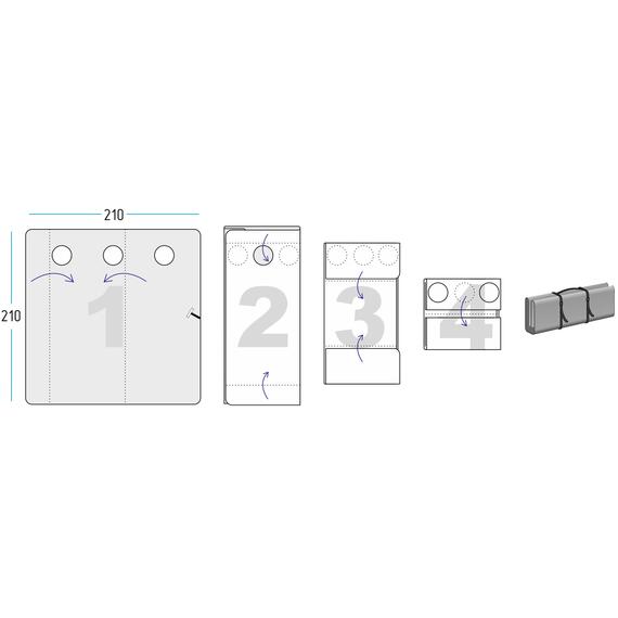 Дно гидро-термоизоляционное ЛОТОС КУБ 3 (210х210) с фланцами, Размер (см): 210х210, Водостойкость дна (мм в.ст.): полная 100% герметизация, Отверстия под лунки в полу: 3 шт., в сборе с фланцами, фото , изображение 11