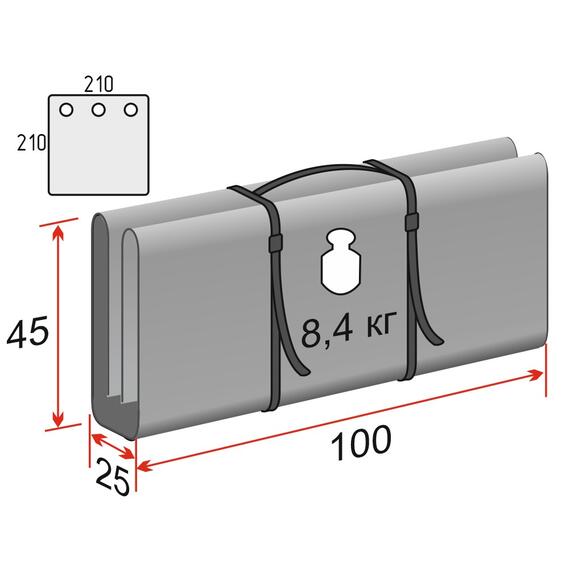 Дно гидро-термоизоляционное ЛОТОС КУБ 3 (210х210) с фланцами, Размер (см): 210х210, Водостойкость дна (мм в.ст.): полная 100% герметизация, Отверстия под лунки в полу: 3 шт., в сборе с фланцами, фото , изображение 10