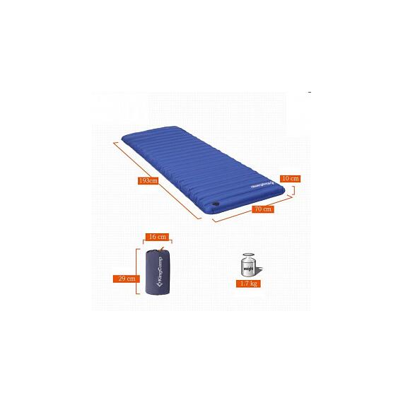 Коврик надувной KingCamp Single Airbed Pump 3588, фото , изображение 3