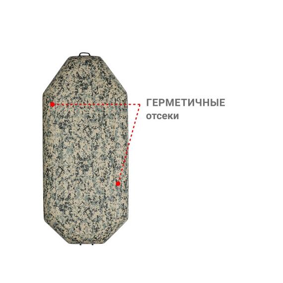 Надувная лодка Фрегат М-5 Оптима (300 см) Камуфляж, фото , изображение 3