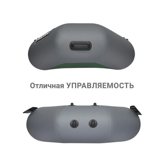 Надувная лодка Фрегат М-3 Оптима (280 см) Серый, фото , изображение 4