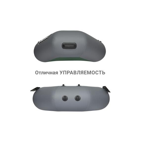 Надувная лодка Фрегат М-5 Оптима (300 см) Серый, фото , изображение 4