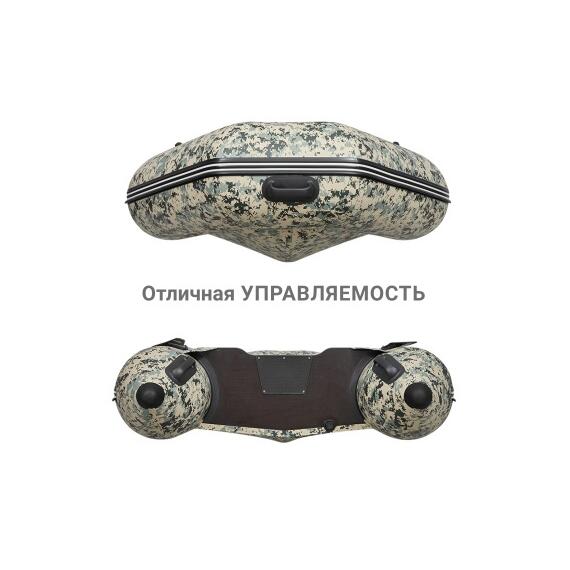Надувная лодка Фрегат 300 ЕК с килем Камуфляж, фото , изображение 4