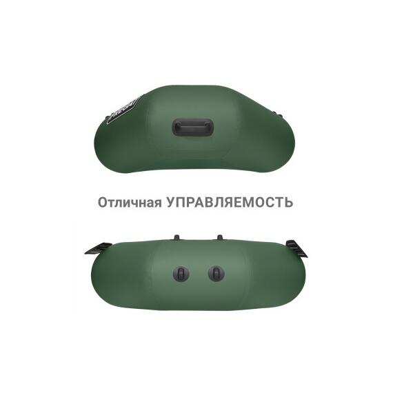 Надувная лодка Фрегат М-3 Оптима (280 см) Зеленый, фото , изображение 4