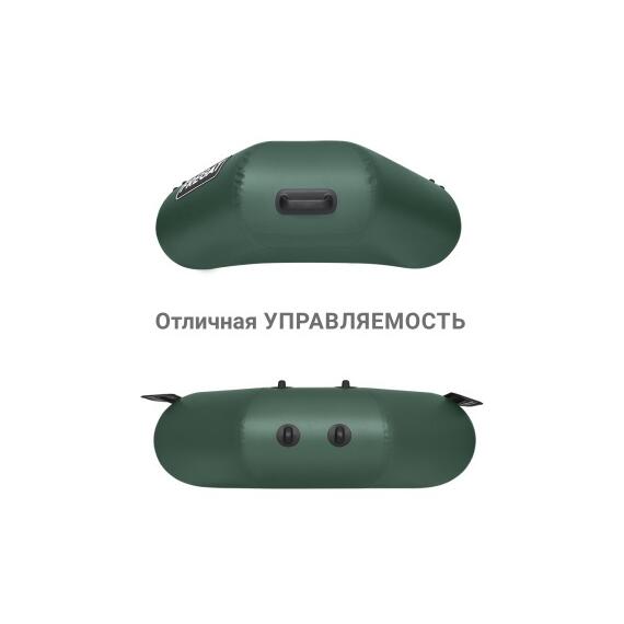 Надувная лодка Фрегат М-3 Оптима Лайт (280 см) Зеленый, фото , изображение 4