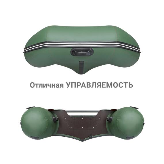 Надувная лодка Фрегат 310 С зеленый, фото , изображение 4