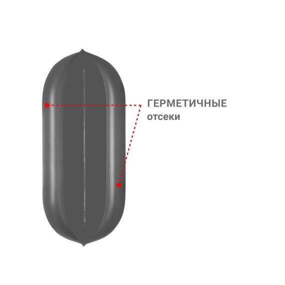 Надувная лодка Фрегат М-5 У (300 см) Серый, фото , изображение 3