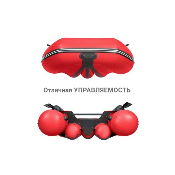 Надувная лодка Фрегат 350 Fm (ФМ) Красный, фото , изображение 4