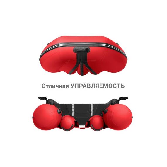 Надувная лодка Фрегат 390 FM Jet/L/S (ФМ Джет/Л/С) Красный, фото , изображение 4