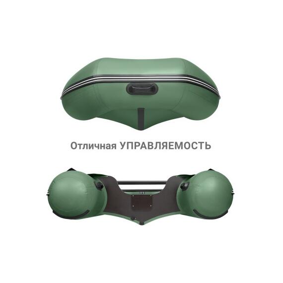 Надувная лодка Фрегат 430 С Зеленый, фото , изображение 4