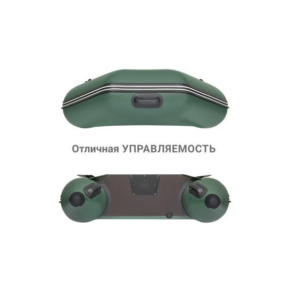 Надувная лодка Фрегат 300 Е Зеленый, фото , изображение 4