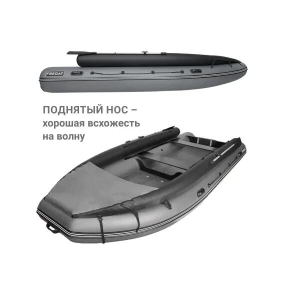 Надувная лодка Фрегат 470 FM Jet/L/S (ФМ Джет/Л/С) Зеленый, фото , изображение 5